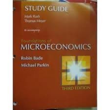 Foundations of Microeconomics (Study Guide)
