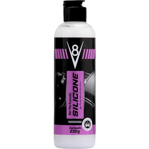 V8, Silicone gel, Para limpeza automotiva, Perfumado, 230 g, Branco