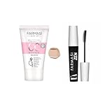 FARMASi Makeup CC Cream 1,7 Fl Oz (Medium), Pure, Natural and Flawless Finish, Medium to Full Coverage, All-Day Hold, All Skin Types, Zen Mascara Extension Lash 0.27 fl.oz