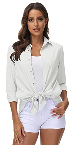 AjezMax Camicia Donna Maglia Manica Lunga con