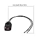 SING F LTD 2Pcs 2Pin Horn Connector Wire 20cm, 16Awg, 4D0971992, Compatible with VW, Compatible with Jetta