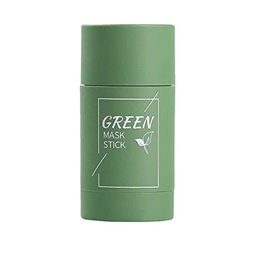 Green Tea Purifying Clay Stick Mask, Moisturizes Oil Control, Deep Cleansing Smearing Clay Mask, Deep Clean Pore, Moisturizing Nourishing Skin, for All Skin Types