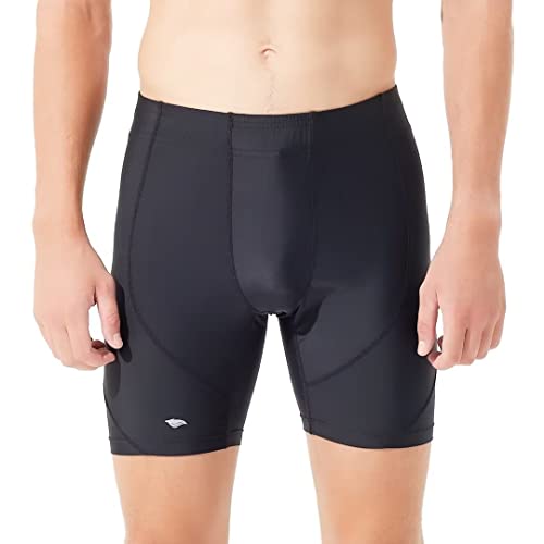 SURFEASY Traje de baño deportivo de compresión de secado rápido para hombre, Negro, M Cover