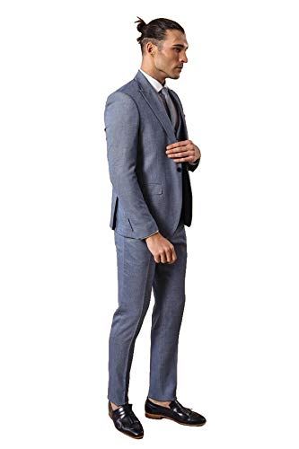 Costume bleu pour homme Wessi taille 50 finitions premium