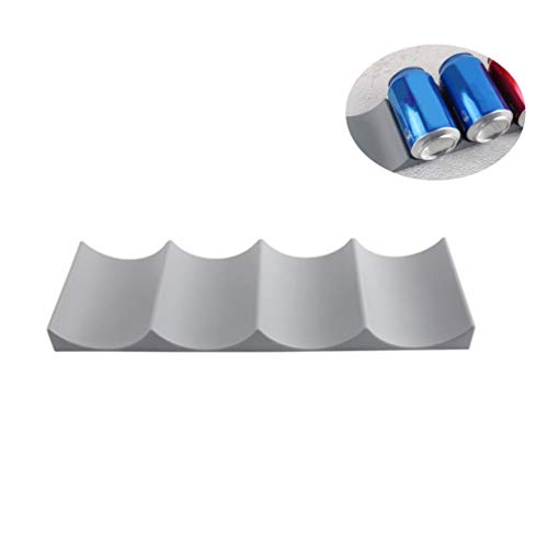 Hemoton 2Pcs Empilhador de Latas de Garrafa Silicone - Geladeira Cerveja Cola Garrafa de Vinho Racks