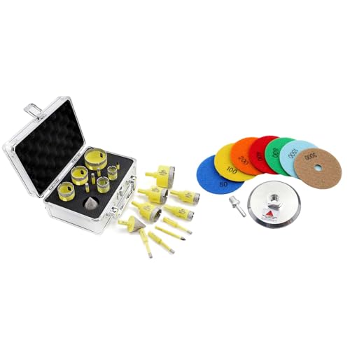 Set de brocas para taladro de núcleo de diamante 10 piezas miniatura 1