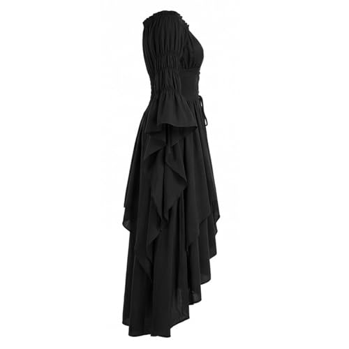 Robe médiévale Renaissance légère pour rester fraîche en costume - 4