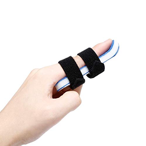 Finger Extension Splint for Trigger Finger, Mallet Finger?Finger Knuckle Immobilization, Finger Fractures, Wounds, Post-operative Care and Pain Relief- Malleable Metallic hand splint finger support
