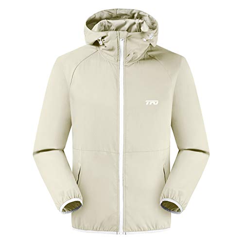 TFO Packable Jacket Water Resistant Windproof Lightweight Windbreaker Breathable Hooded