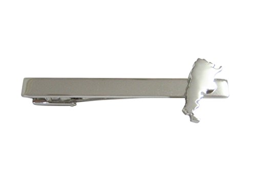 Kiola Designs Argentina Map Shape Square Tie Clip