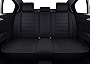 Huidasource Rear Car Seat Covers, Rear Back Row Split Bench Protector, Waterproof Faux Leather Vehicle Seat Cushion Cover Universal Fit for Most Cars Sedan SUV Pickup Truck(Back Row, Black)