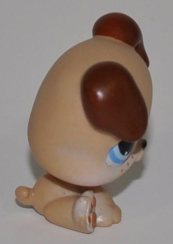 Puppy #143 (Tan, Blue Eyes) - Littlest Pet Shop (Retired) Collector Toy - LPS Collectible Replacement Single Figure - Loose (OOP Out of Package & Print) image 2
