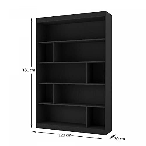 Estante Livreiro 4 Prateleiras Home Office Siena Moveis Onix