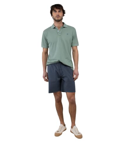 Bermuda Carpintera Marino El Ganso de algodón para hombre en azul oscuro 1