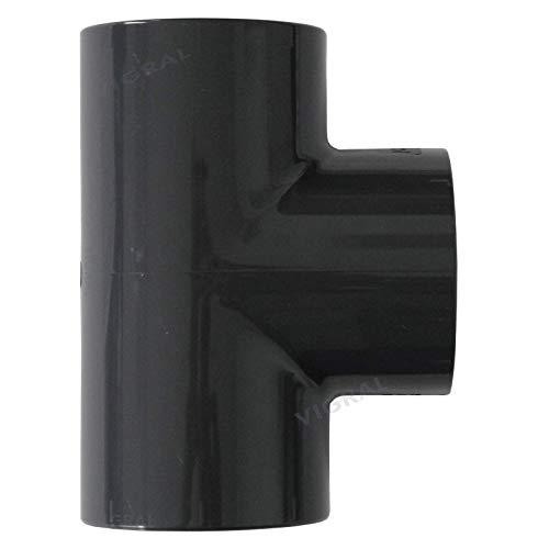Plimat Raccord adhésif en PVC - 50 mm - Raccord en T coudé - Capuchon en T - 90°