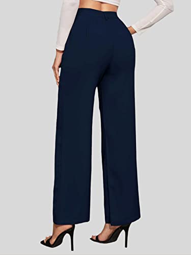 Image of Elendra Women Lycra - Bootcut Trousers Pant Wide Leg