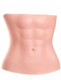 deedeecos Realistic Silicone Belly Prosthetic with Ab Lines, Soft Skin-Touch Fake Abdomen Plate for Cosplay & Performance,Ivory