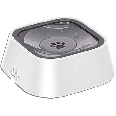 Dog Bowl Dog Water Bowl No-Spill Pet Water Slow Water Feeder Dog Bowl No-Slip Pet Water Dispenser 1.5L Feeder Bowl for Dogs and Cats Cover