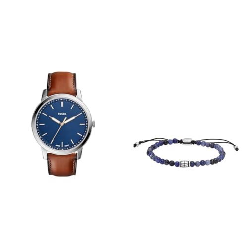 Montre Fossil The Minimalist FS5304 boîtier acier 44 mm et finitions de haute qualité