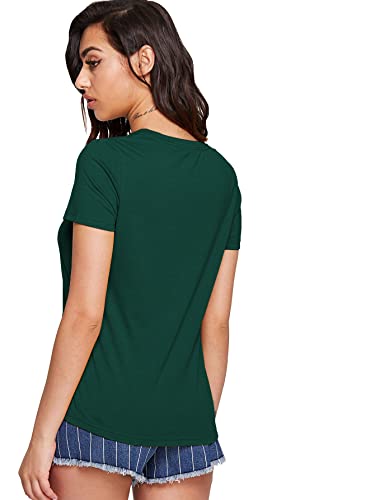 Image of Fabricorn Plain Printed Cotton Tshirt for Women