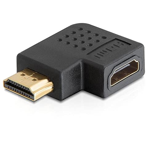 Techly 305137 Adattatore Hdmi Maschio/Femmina Angolato 270° Nero