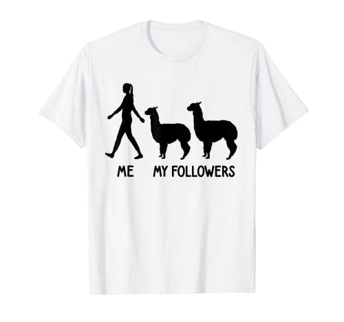 ME MY FOLLOWER Alpaca Llama Lover Lama Cute Animal Social T-Shirt