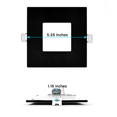 LUXRITE 4 Inch Square Dimmable LED Recessed Lighting #TOP30