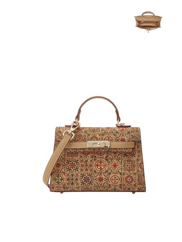 Sac à bandoulière en liège pour femme Style bohème vintage Sac à main Hobo Cartable, H-2.