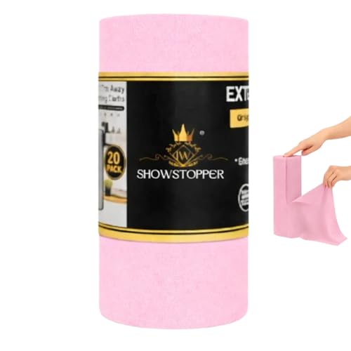 Image of Microfiber Cleaning Cloth Roll, Reusable Tear Away Microfiber Towels,Washable, Ultra Absorbent, Rags Cleaning, Dishcloths, Cleaning Cloth for Car, Home or Kitchen. (LIGHT PINK, 25cm X 25cm)