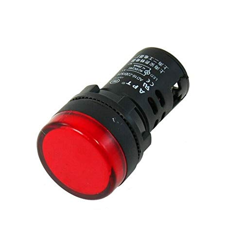 UBERSWEET® 2X(AC/DC 24V LED Power Indicator Pilot Signal Lamp 22mm Red Light B8X8)-picture-39