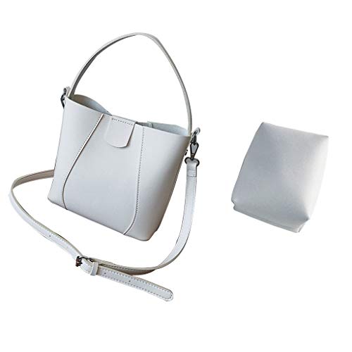 JAGETRADE Nuevo Bolso de Mujer Moda Salvaje Solo Hombro Diagonal Hebilla magnética Cubo Bolsa