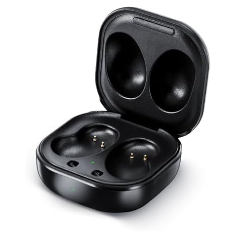 Earbuds Charging Case for Samsung Galaxy Buds Live R180, Replacement Charger USB Charging Case Dock. Black Cover