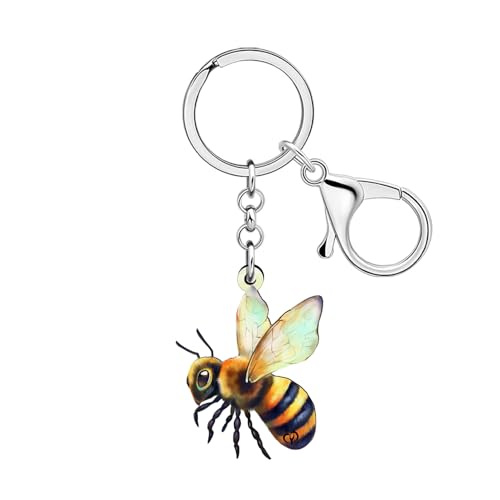 Porte-clé abeille anti-perte pour sac à dos et trousseau de clés