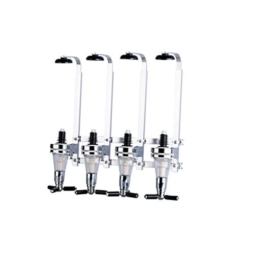 HOLIDYOYO Wall-mounted Beverage Dispenser 4-bottle Liquor Aluminum Alloy Leakproof Elegant Design for Home Commercial