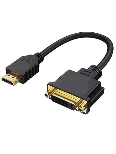 WiredCom® HDMI to DVI Short Cable 0.5ft, Bi-Directional DVI-I (24+5) Female to HDMI Male Adapter 1080P Converter Compatible with Xbox, PC, TV, TV Box, PS5, Switch-image-16
