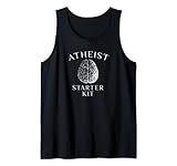 Atheist Starter Kit, Gehirn, Denken, Humanist, Atheismus Tank Top