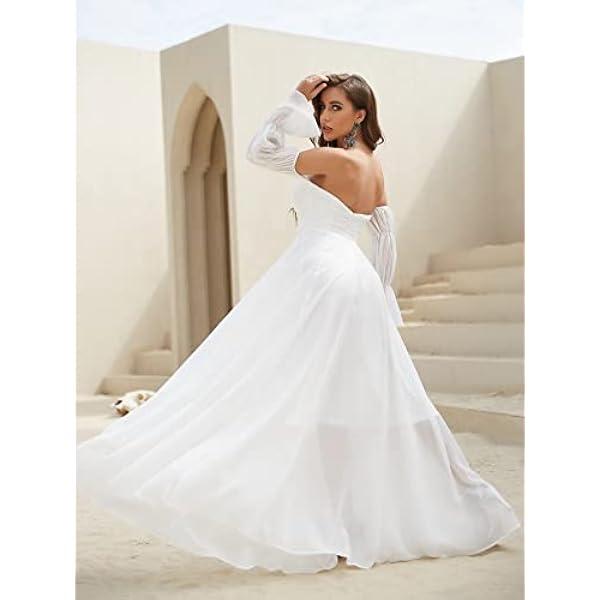 Dameshemd Betoverend Vlak Jurk Zonder rug Ruches Rits