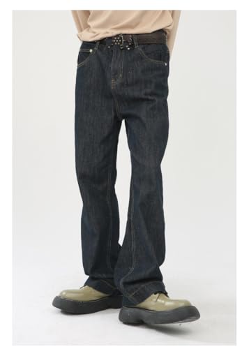 Men's Denim Jeans Korean Style Loose Slim Straight Leg Commuting Casual Weekend Daily Pants for Men2