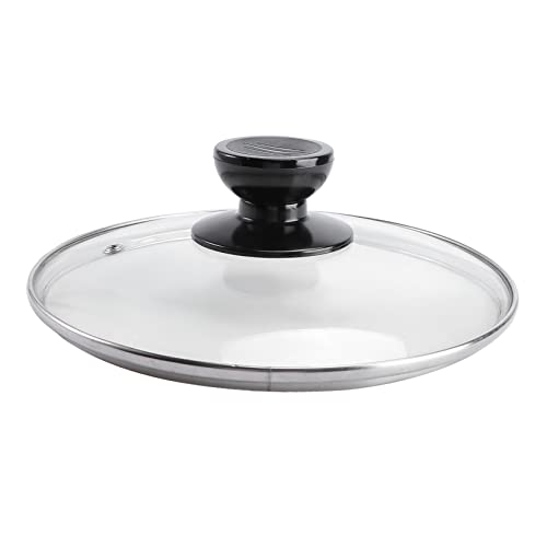 ULTECHNOVO 1 Pieza Olla de Vidrio Transparente y Inoxidable Accesorio de Cocción Uniforme Vapor