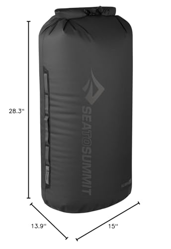 Image of Sea to Summit Big River Dry Bag, Heavy-Duty Dry Storage, 65 Liter, Jet Black
