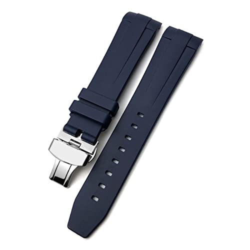 Bracelet montre silicone 21mm bleu pour le sport et vos activités nautiques