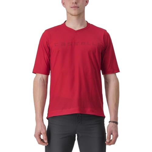 CASTELLI 4523018-611 Trail TECH TEE 2 Men's T-Shirt Dark red L