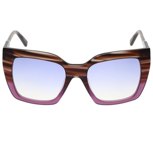 Image of Tommy Hilfiger |Multi-Coloured Full-Rim Frame Cat Eye Sunglasses|100% UV Protected (Uv 400) Blue Gradient Faded Lens|Women's | Medium | Th 2620 C6 Vilsibl 53 S, Multicolor