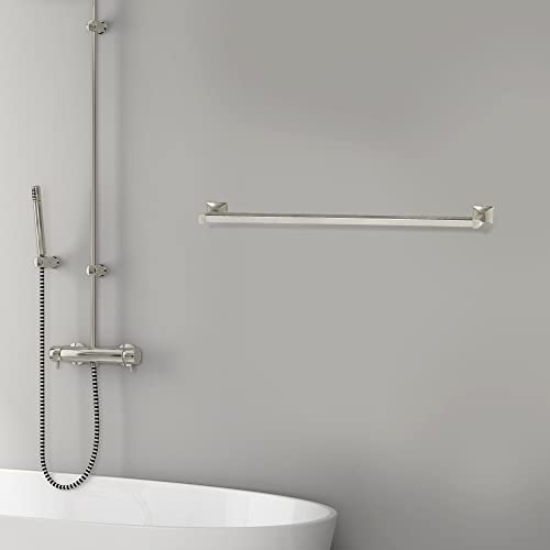 Image of Design House 539155 Millbridge Bath Accessories, 30-Inch, Satin Nickel (Pack of 3)