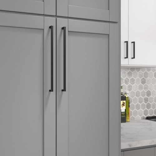 Image of Richelieu | Lambton 12 5 /8-in (320 mm) Matte Black Rectangular Cabinet Pull