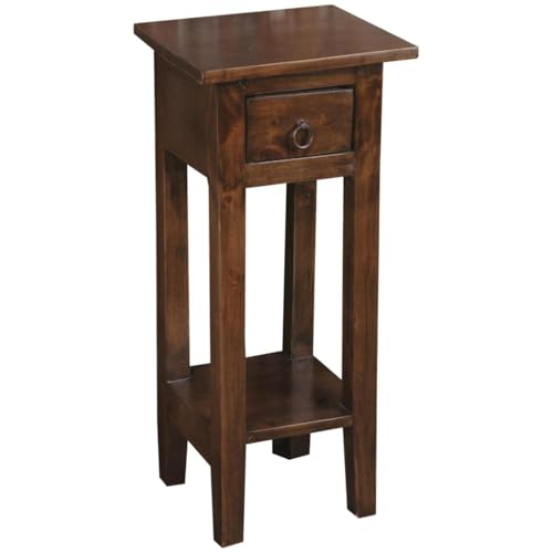 HomeStock Narrow Side End Table, Fully Assembled, 25.75" H x