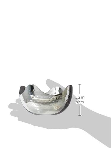 Elegance Hammered 6-Inch Stainless Steel Bowl, 6" X 6" X 3",24 Ounces,Silver #TOP4