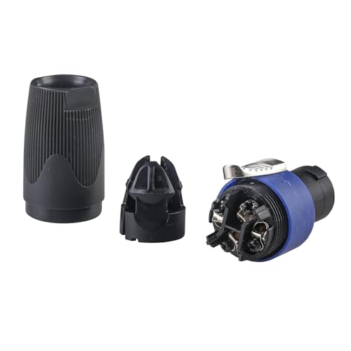 Image of MAD OWL Speaker Plug Speakon Connector, Speaker Jacks and Connectors Nl4fx Speakon Cables, Nl4fc Male Female Converter Nl2fx Plug Speakers Powercon Twist Lock (4 Sets of Male and Female)