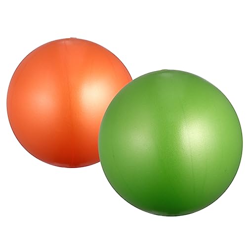 2pcs Exercise Ball PVC Exercise Ball Green Thicken Pilates