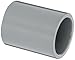GF Piping Systems CPVC Pipe Fitting, Coupling, Schedule 80, Gray, 1-1/4" Slip Socket